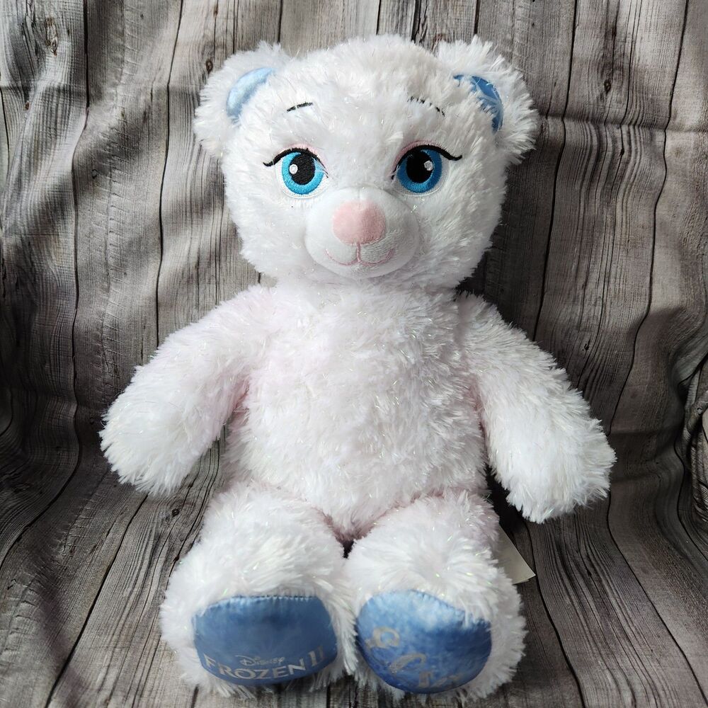 Build A Bear Frozen 2 Elsa Disney Plush White Sparkle SnowQueen Bear Stuffed Toy